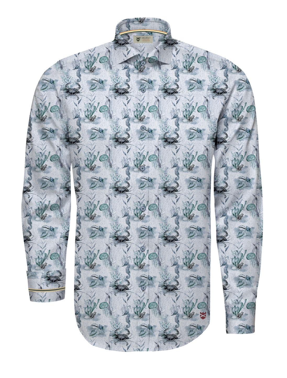COTTON VOILÈ SEA BOTTOM SHIRT