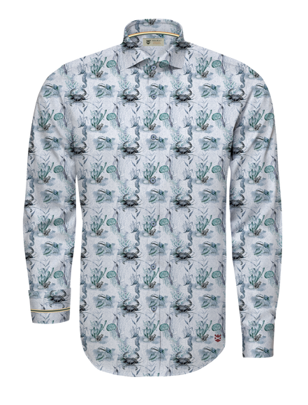 COTTON VOILÈ SEA BOTTOM SHIRT