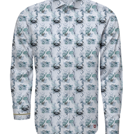 COTTON VOILÈ SEA BOTTOM SHIRT