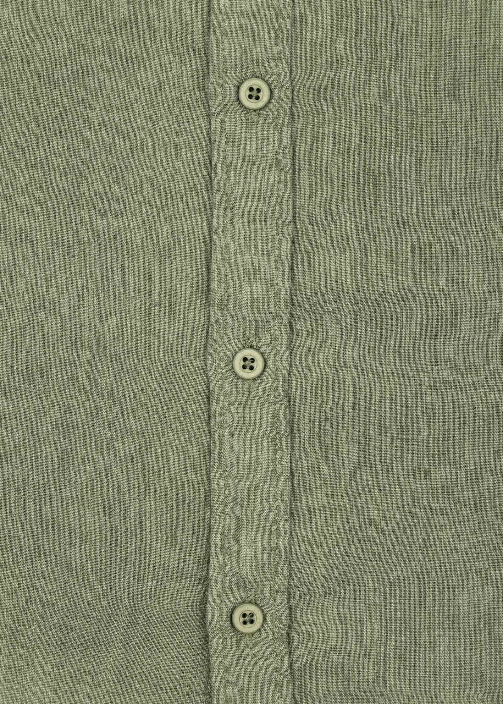 LINEN SHIRT WITH POCKETS, SHORT SLEEVE