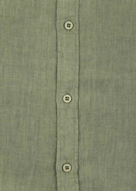 LINEN SHIRT WITH POCKETS, SHORT SLEEVE