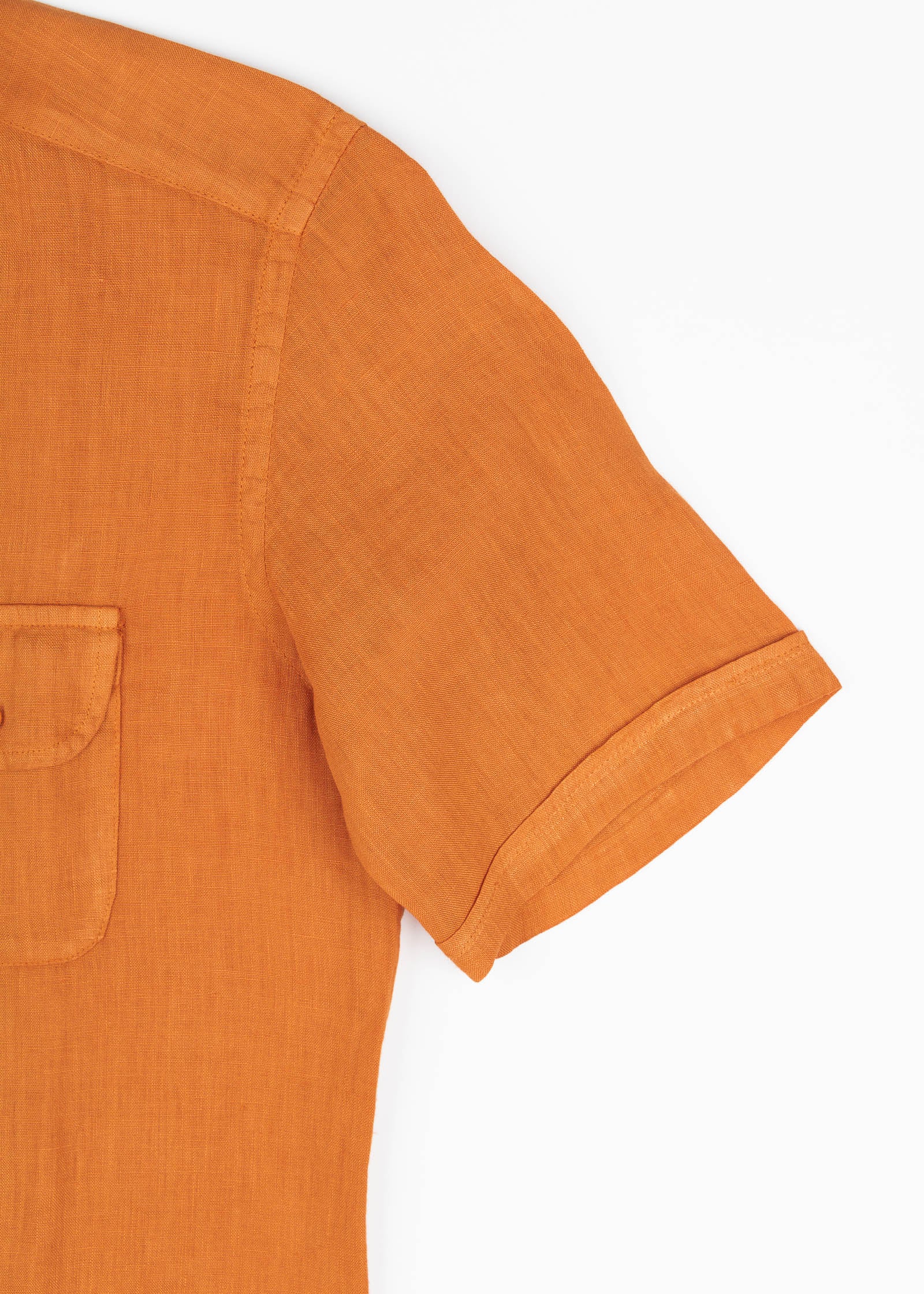 LINEN SHIRT WITH POCKETS, SHORT SLEEVE
