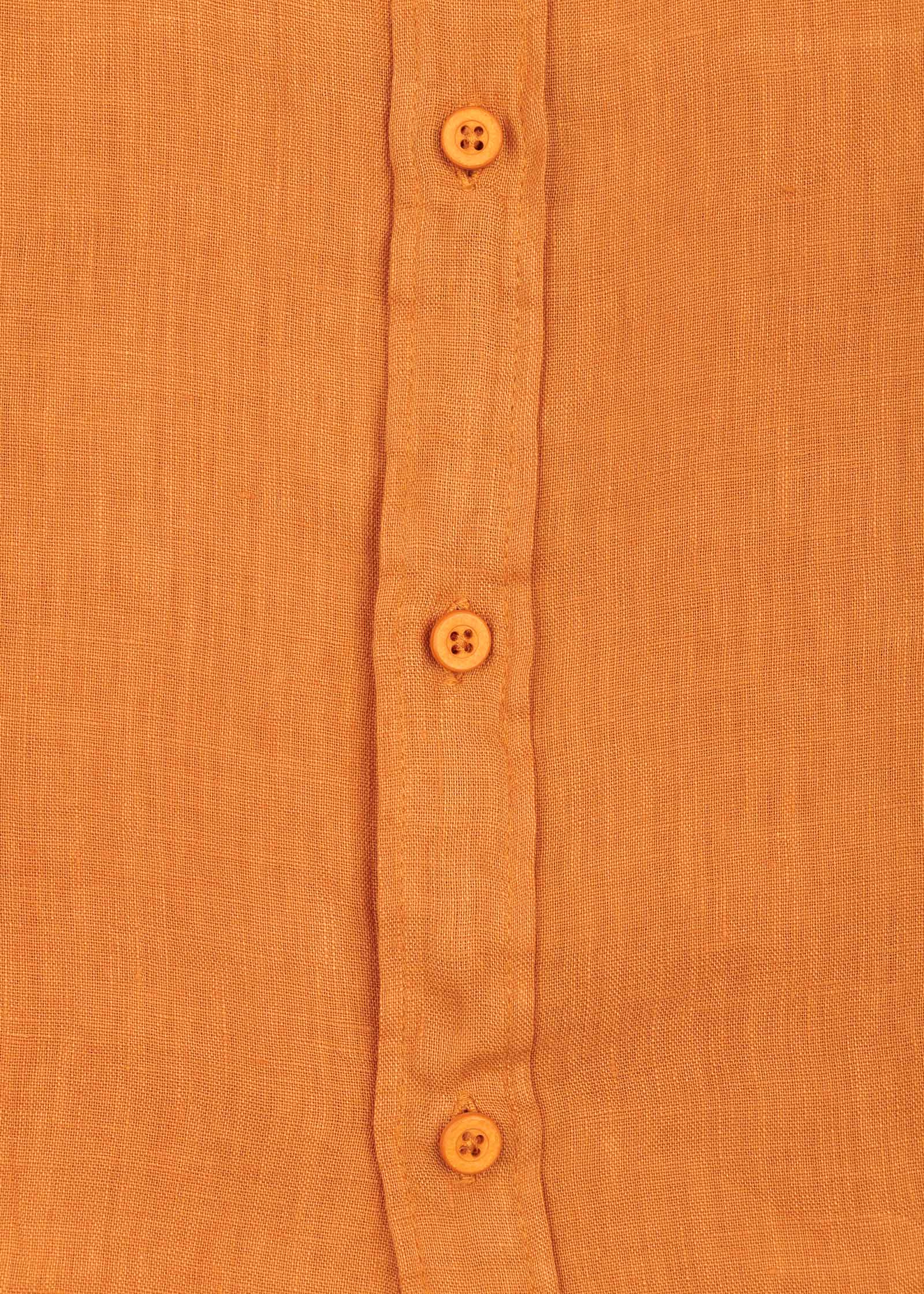 LINEN SHIRT WITH POCKETS, SHORT SLEEVE