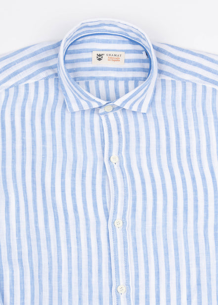 CAMISA DE LINHO LISTRADA FLASH
