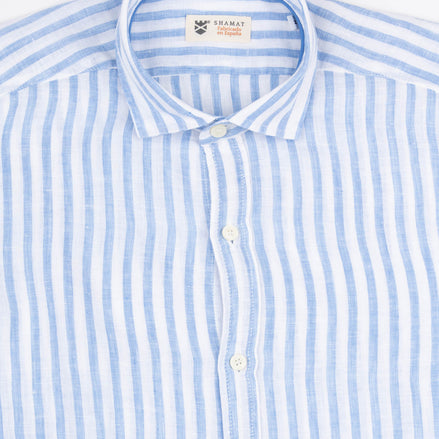 CAMISA DE LINHO LISTRADA FLASH