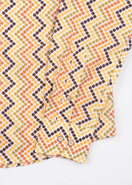 RETRO ELASTAN PRINTED SHIRT