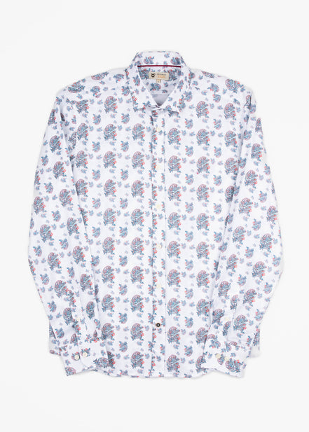 ML EST ALG/ELAST PAISLEY SHIRT
