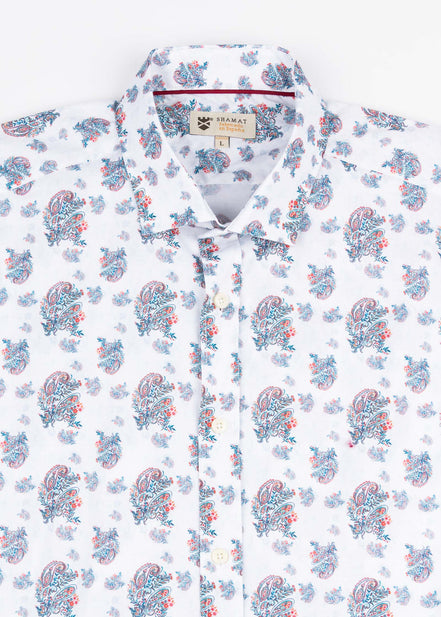 ML EST ALG/ELAST PAISLEY SHIRT