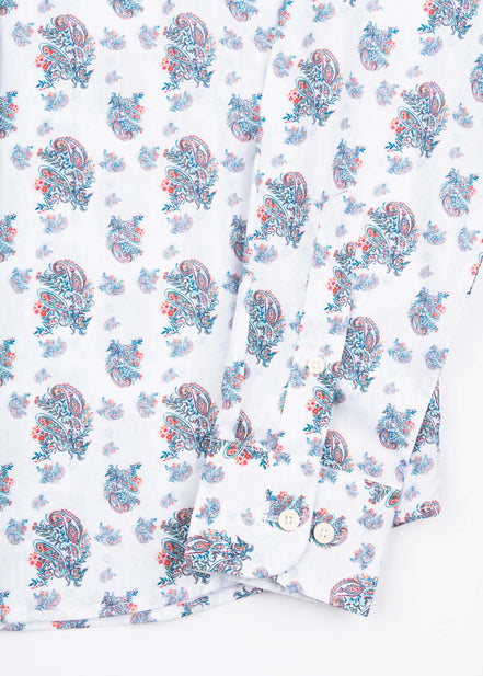 ML EST ALG/ELAST PAISLEY SHIRT