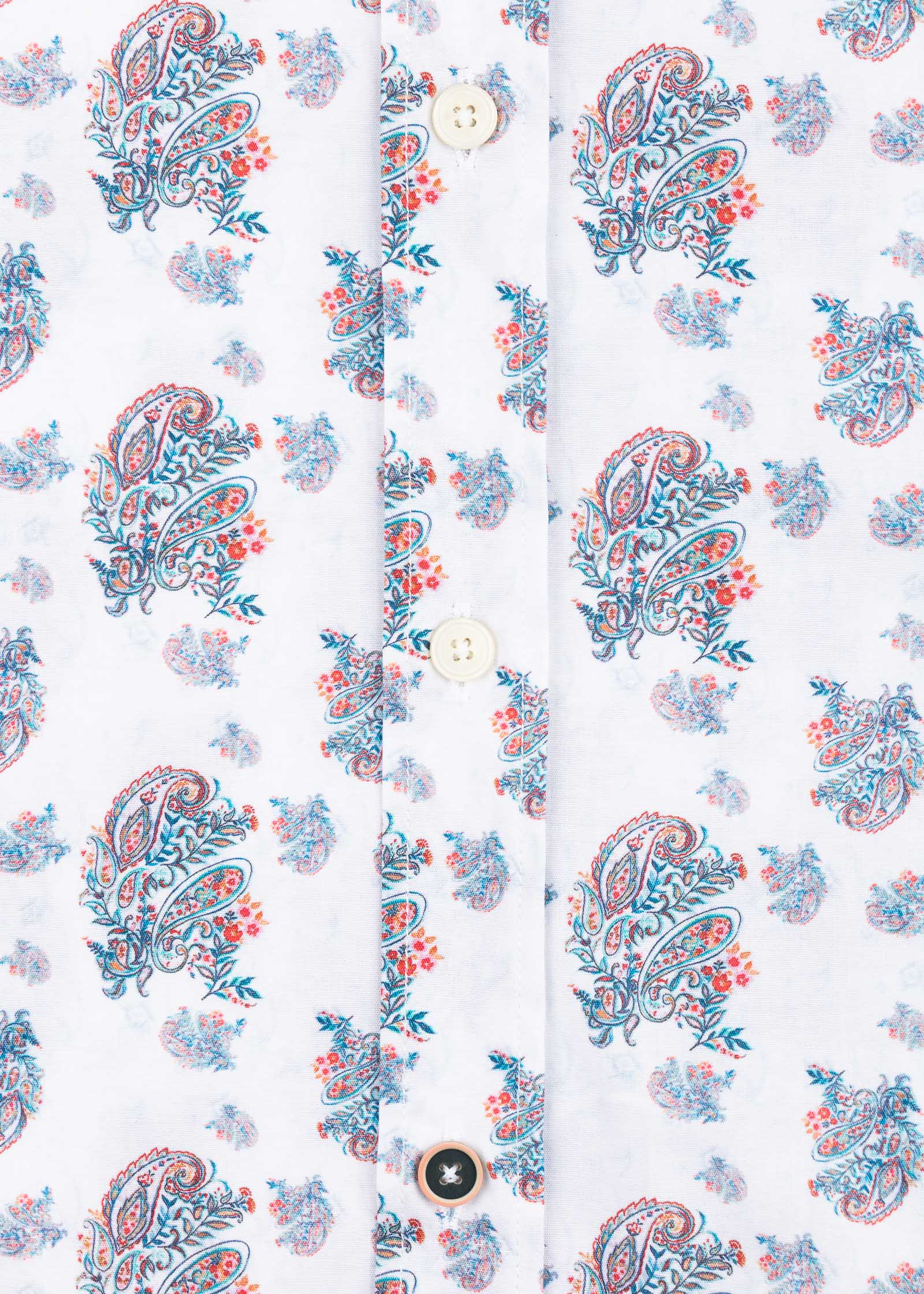 ML EST ALG/ELAST PAISLEY SHIRT