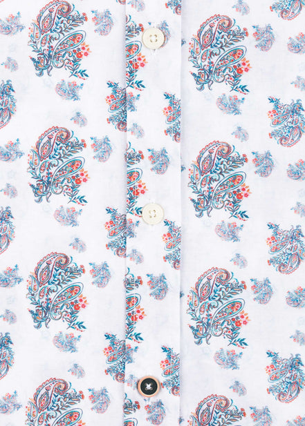 ML EST ALG/ELAST PAISLEY SHIRT