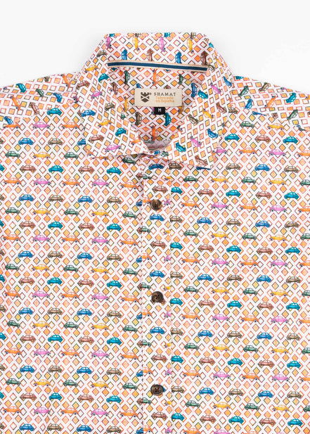 ML EST ALG/ELAST CARS SHIRT