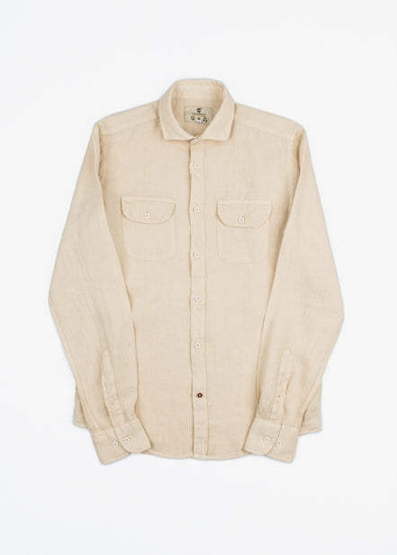 LINEN SHIRT WITH POCKETS