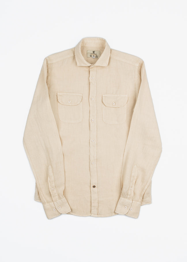 LINEN SHIRT WITH POCKETS