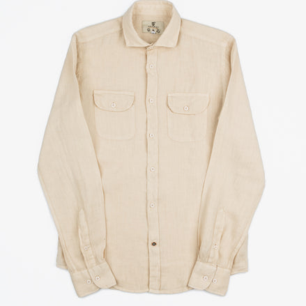 LINEN SHIRT WITH POCKETS