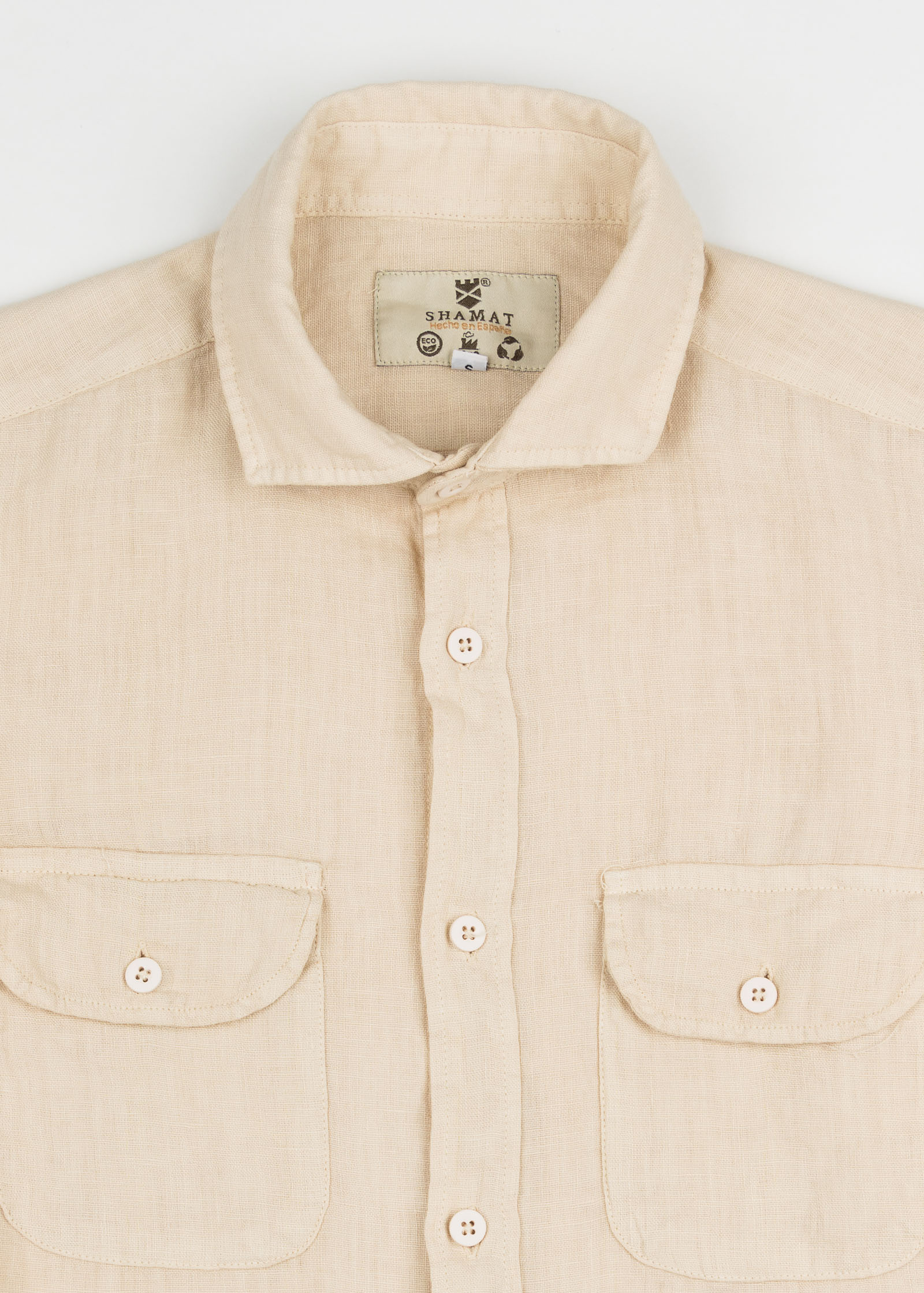 LINEN SHIRT WITH POCKETS