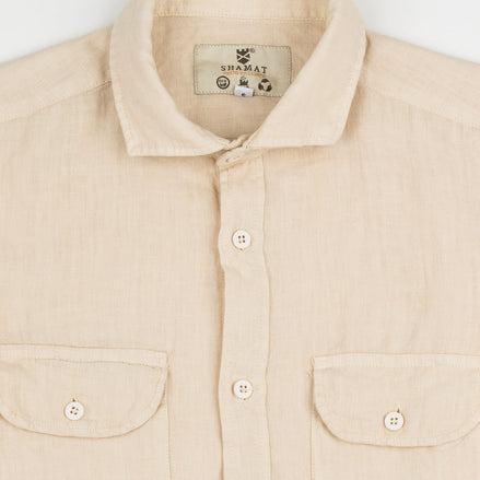 LINEN SHIRT WITH POCKETS
