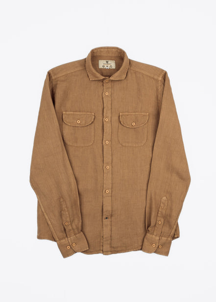 LINEN SHIRT WITH POCKETS