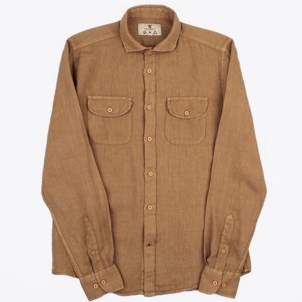 LINEN SHIRT WITH POCKETS