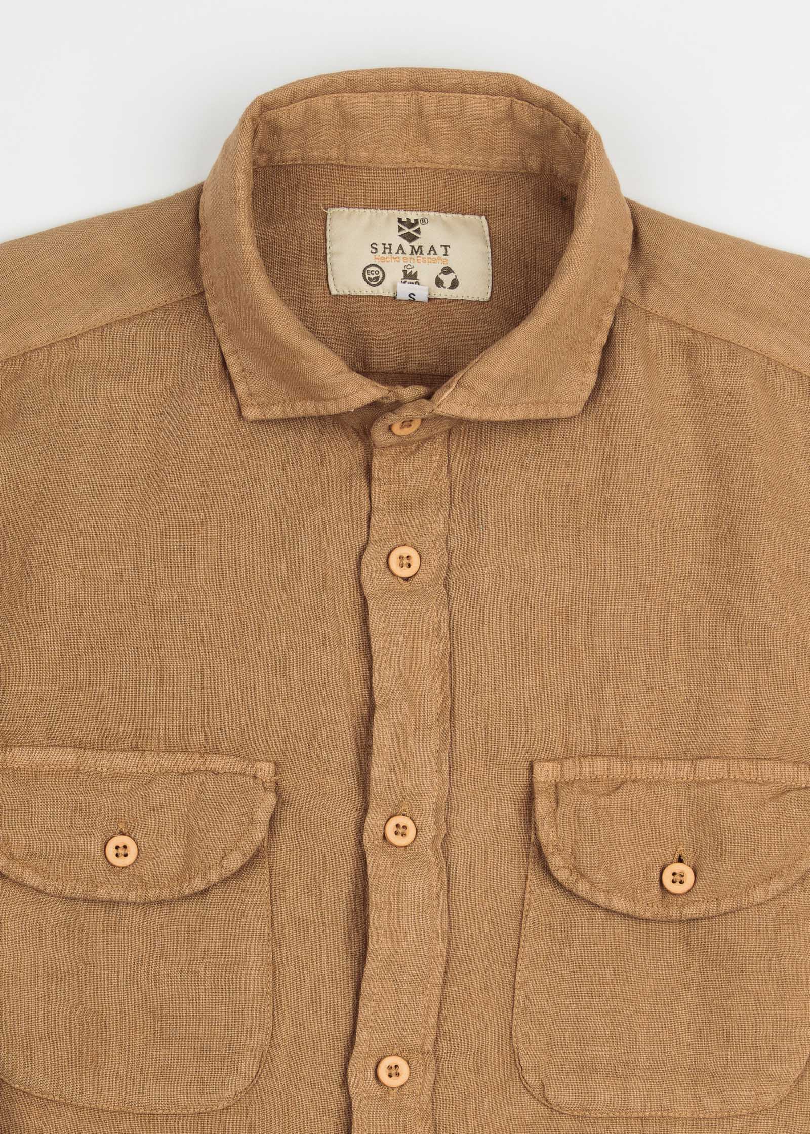 LINEN SHIRT WITH POCKETS