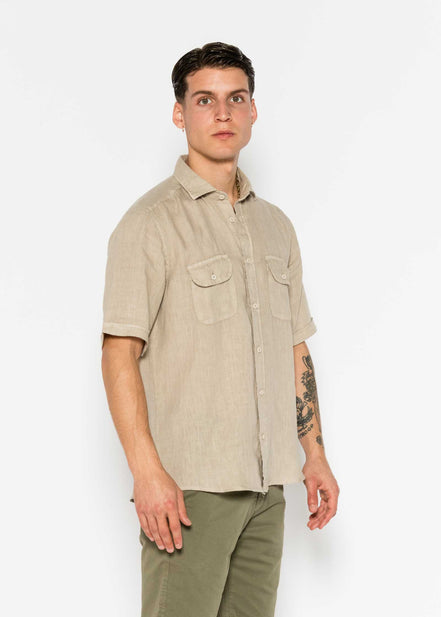 MC LINEN SHIRT WITH POCKETS