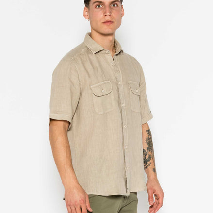 MC LINEN SHIRT WITH POCKETS