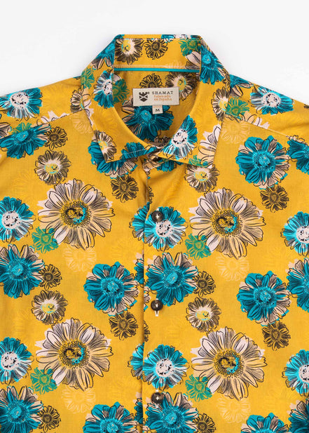 PRINTED ELASTANE SHIRT