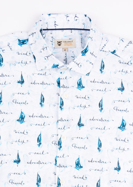 VOILÈ SAILING PRINTED SHIRT