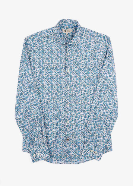 PRINTED ELASTANE SHIRT