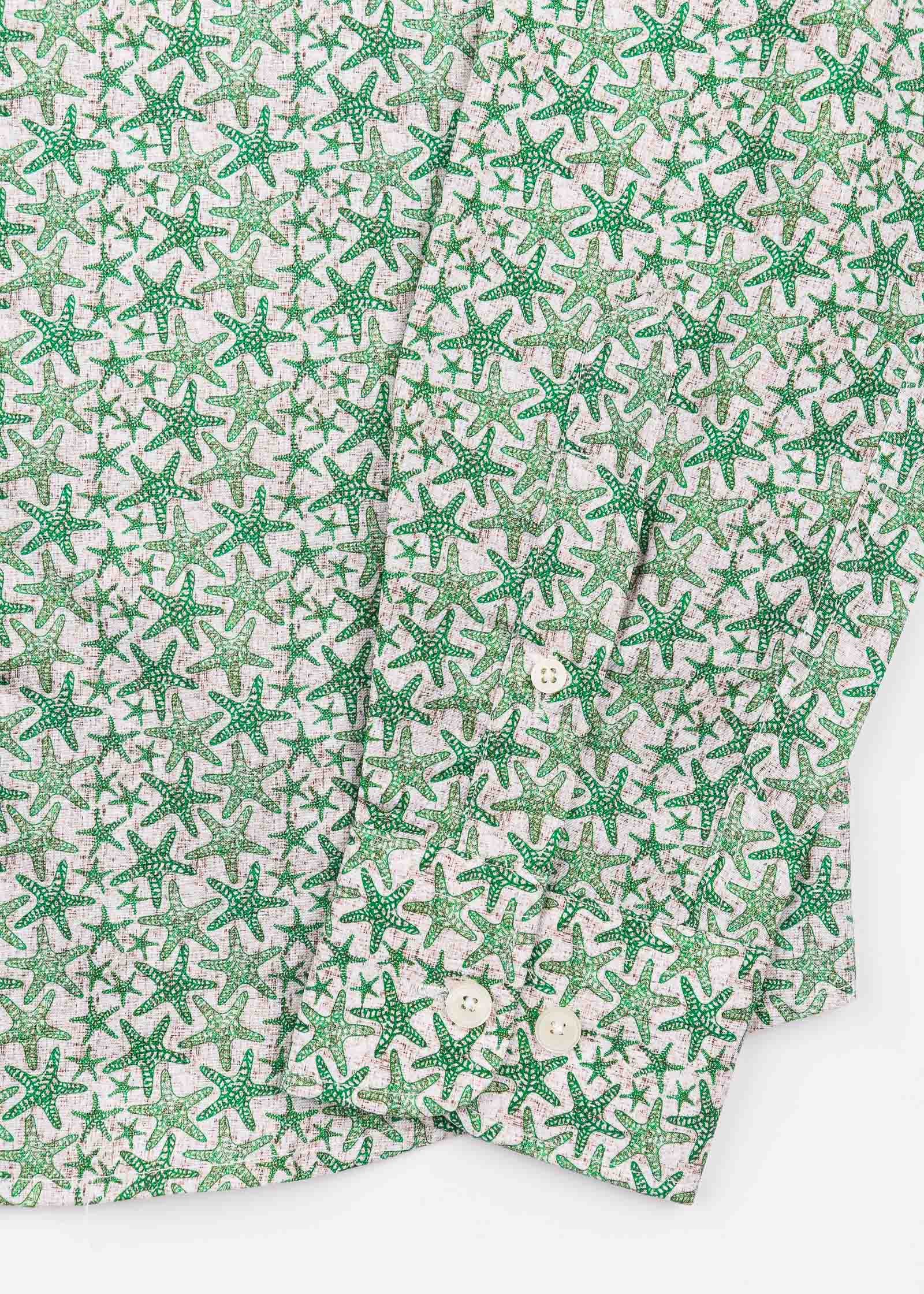 Camisola de manga comprida em voile estampado