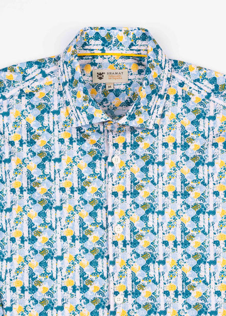 PRINTED ELASTANE SHIRT