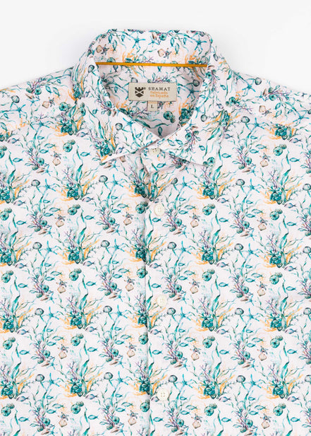 PRINTED ELASTANE SHIRT