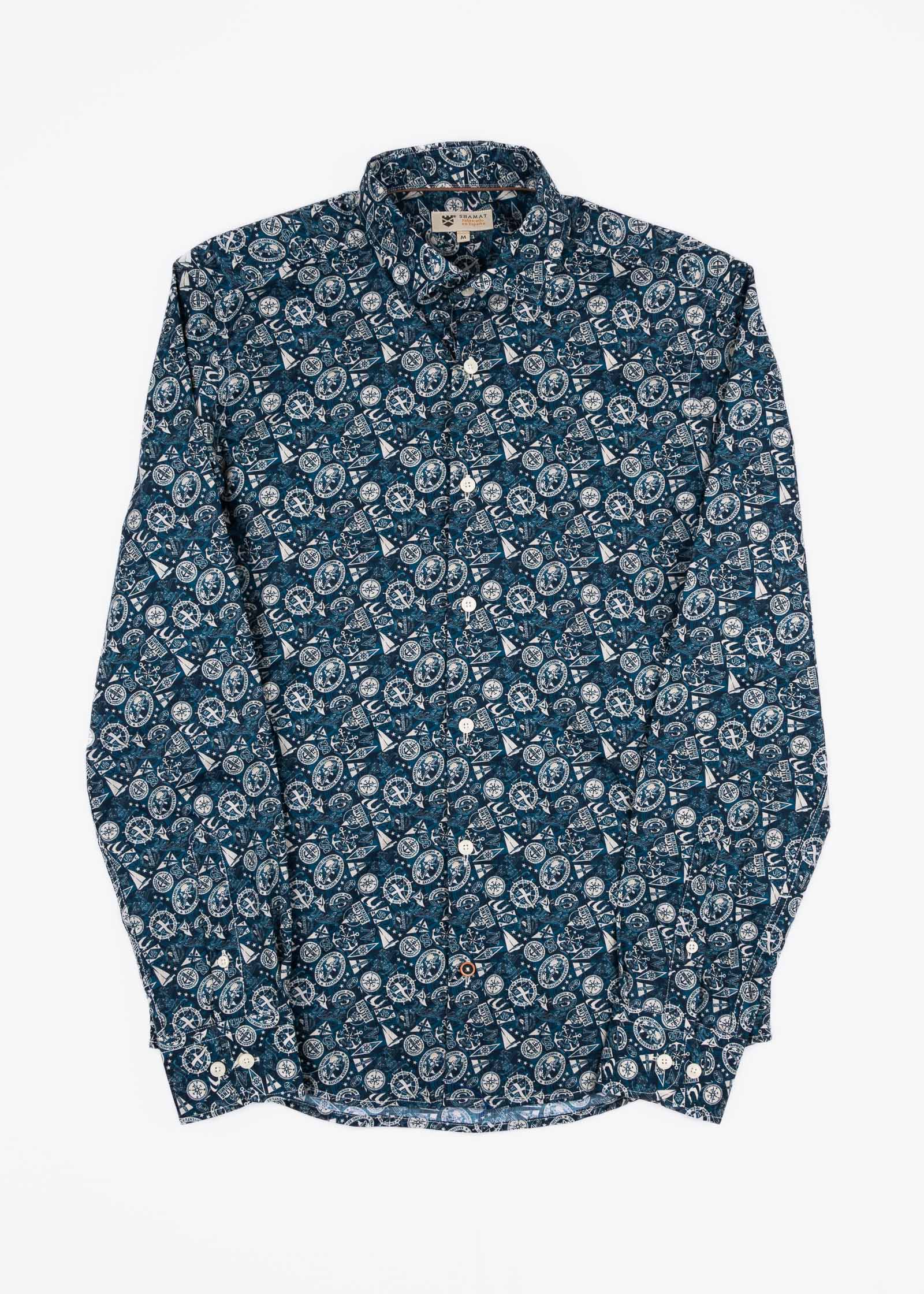 PRINTED ELASTANE SHIRT