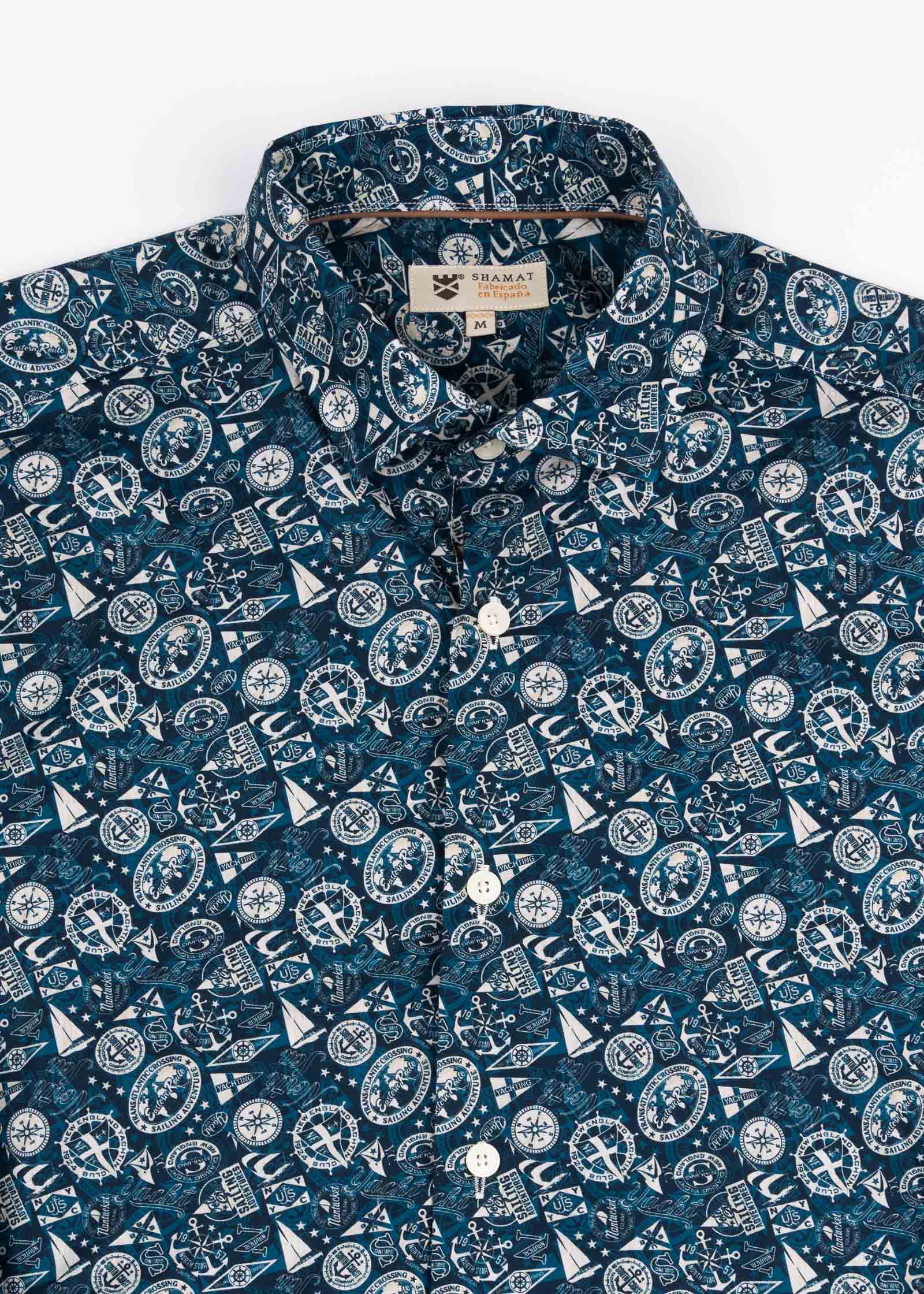 PRINTED ELASTANE SHIRT