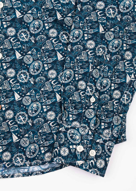 PRINTED ELASTANE SHIRT