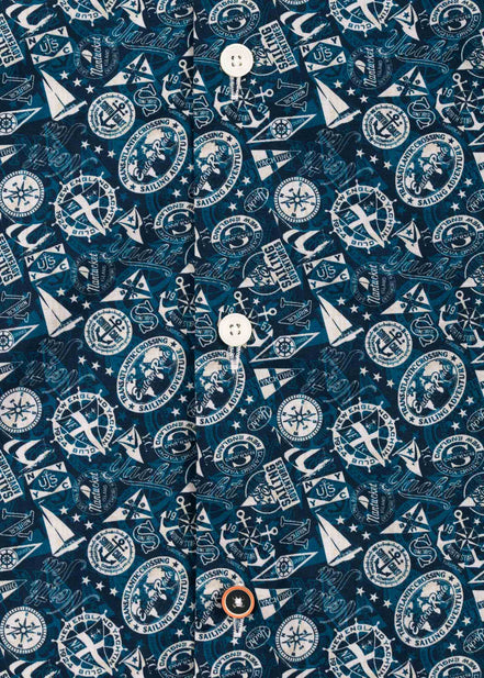 PRINTED ELASTANE SHIRT