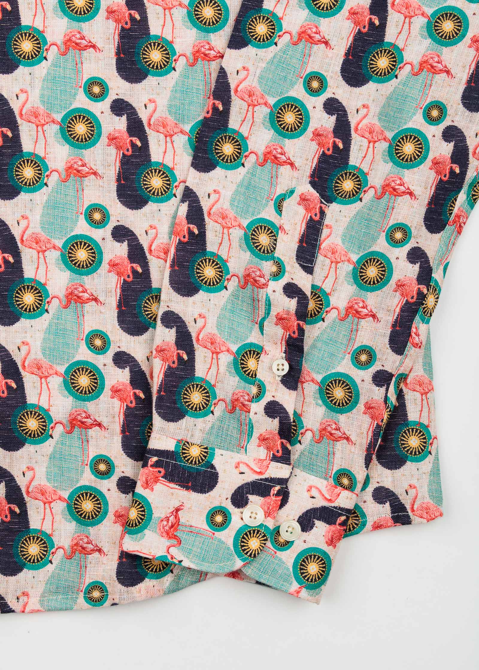 CAMISA DE LINHO ESTAMPADA