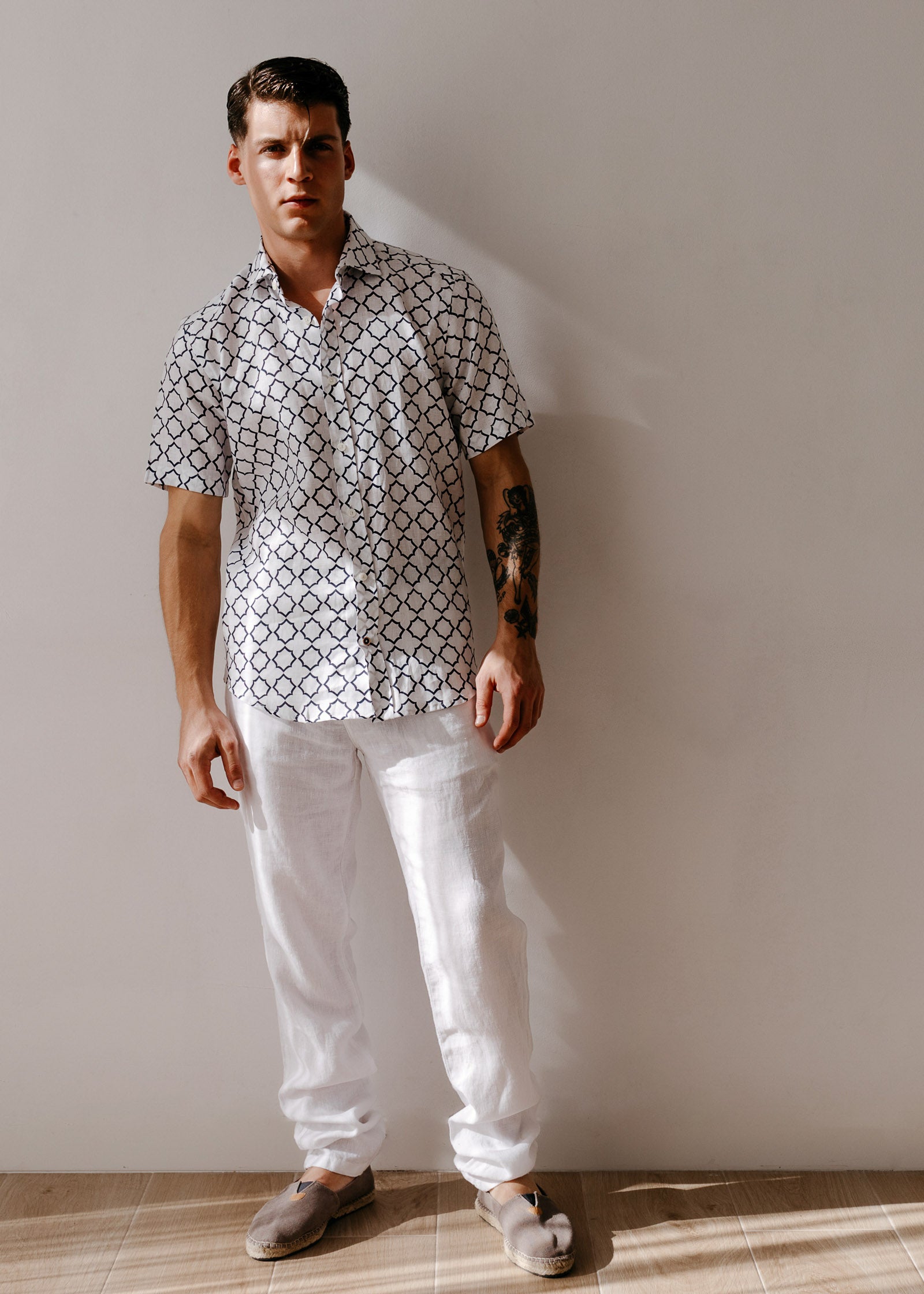 LINEN PANTS WITH DRAWSTRING