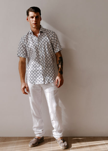 LINEN PANTS WITH DRAWSTRING