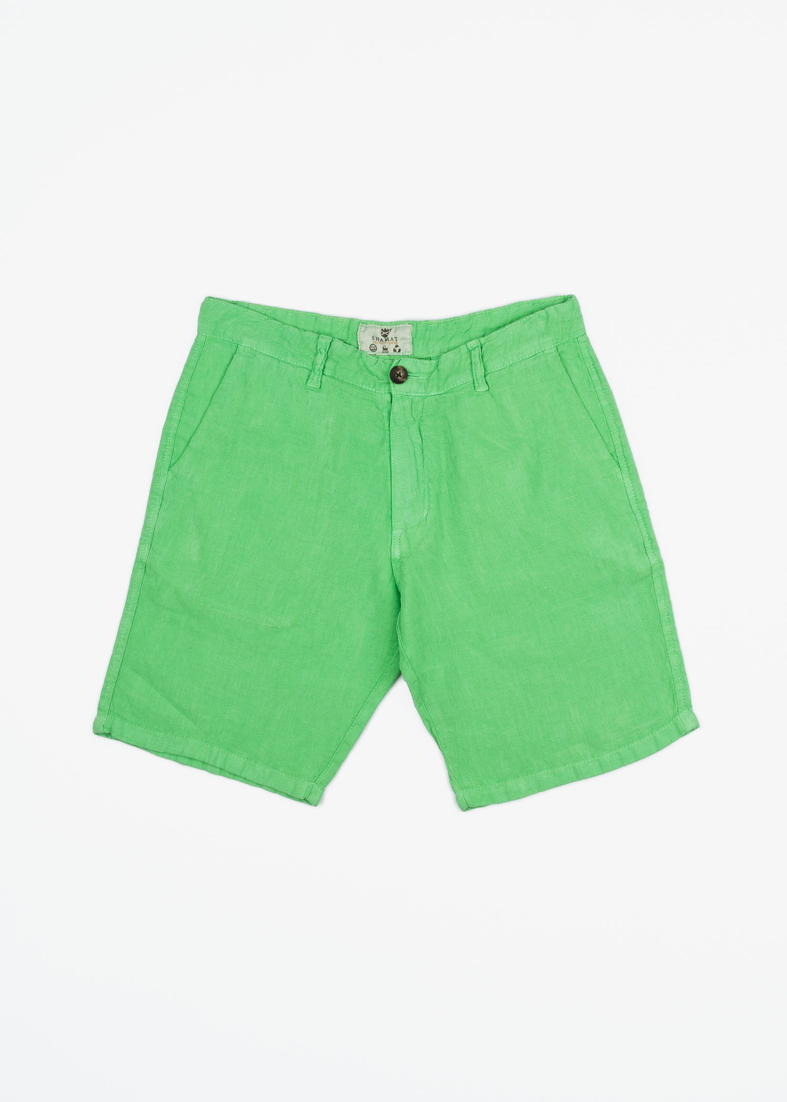 Classic Chinese Linen Bermuda Shorts
