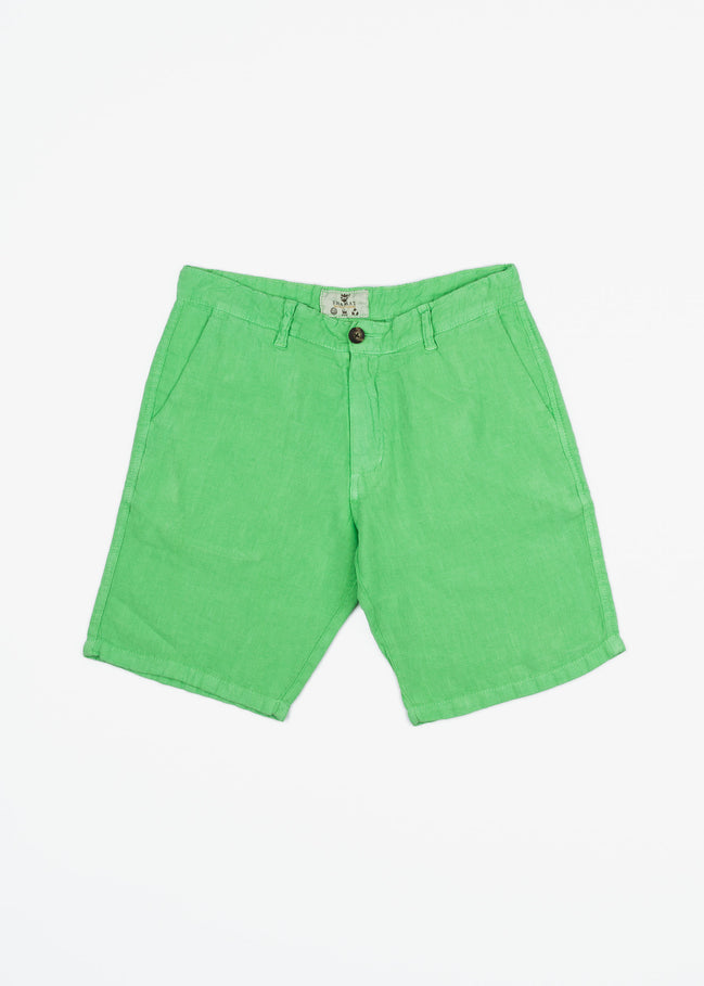 Classic Chinese Linen Bermuda Shorts