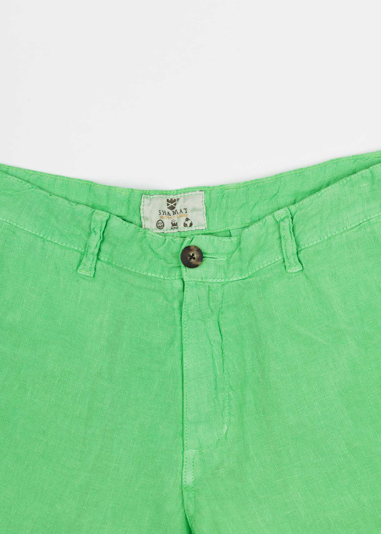 Classic Chinese Linen Bermuda Shorts