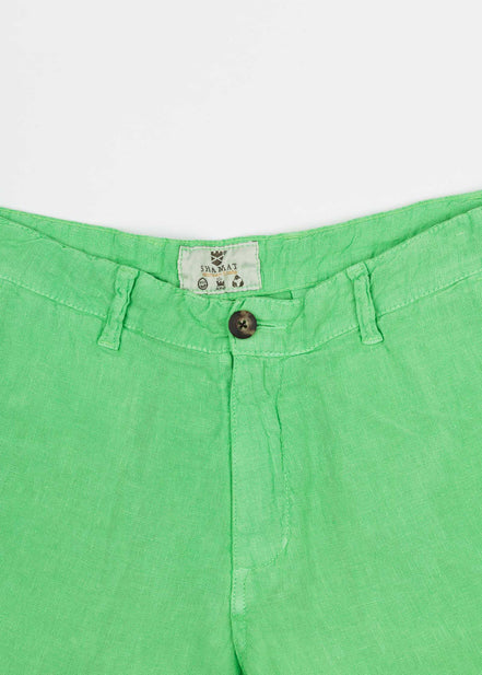 Classic Chinese Linen Bermuda Shorts