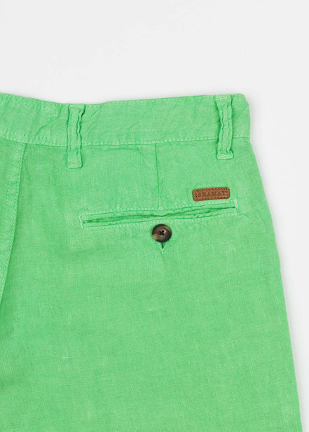 Classic Chinese Linen Bermuda Shorts