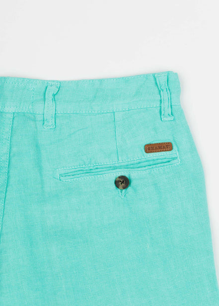 Classic Chinese Linen Bermuda Shorts