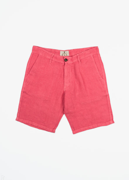 Classic Chinese Linen Bermuda Shorts