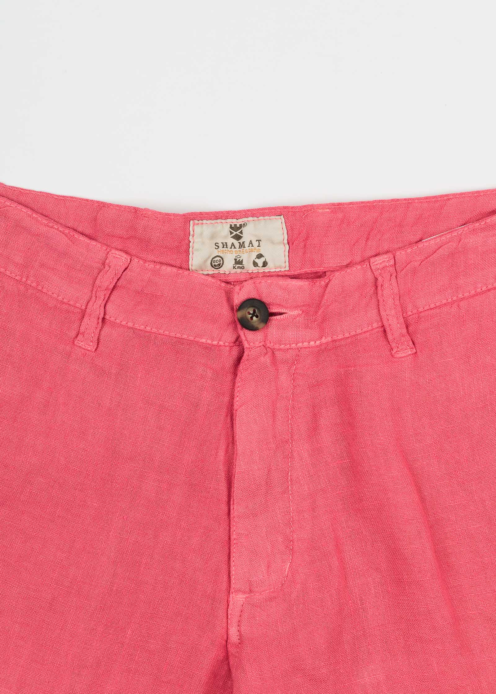 Classic Chinese Linen Bermuda Shorts