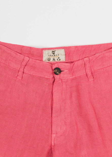 Classic Chinese Linen Bermuda Shorts