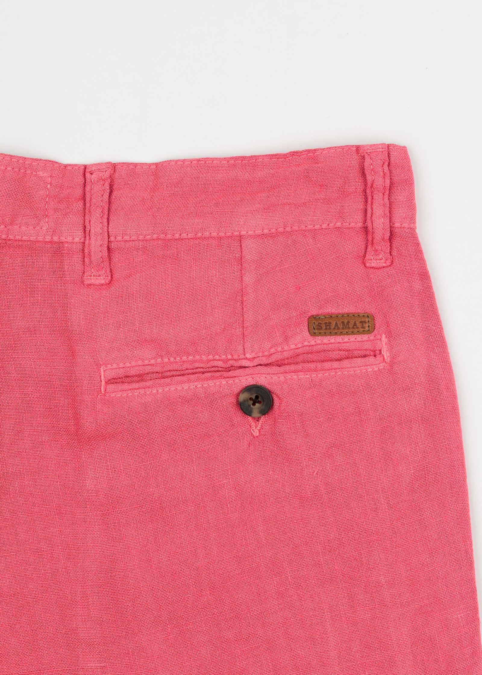 Classic Chinese Linen Bermuda Shorts