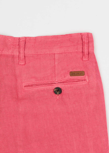 Classic Chinese Linen Bermuda Shorts